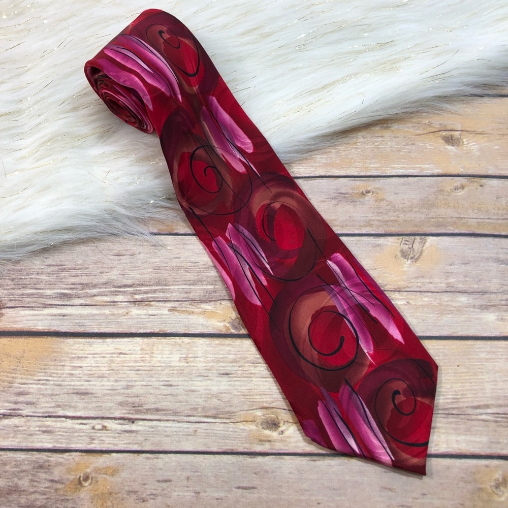 J. Garcia Necktie Red South of the Border Design